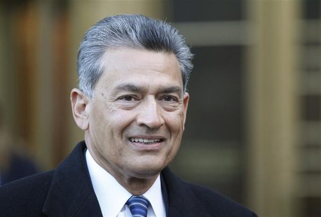 Rajat Gupta, a former director of Goldman Sachs Group Inc., exits Manhattan Federal Court in New York February 7, 2012. REUTERS/Brendan McDe Rajat Gupta, a former director of Goldman Sachs Group Inc., exits Manhattan Federal Court in New York February 7, 2012. REUTERS/Brendan McDe