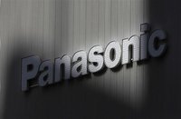 Panasonic's logo is seen on a wall of an electronic shop in Tokyo February 3, 2012. REUTERS/Kim Kyung-Hoon