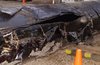 The 6-B oil pipeline that ruptured in July 2010 is shown in an official NTSB photo released on May 21st, 2012.  