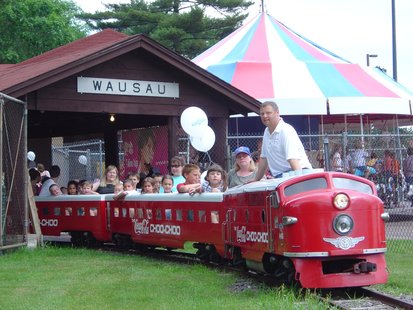 The Marathon Junction train at Marathon Park in Wausau The Marathon Junction train at Marathon Park in Wausau