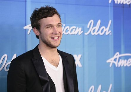 Winner Phillip Phillips poses in the backroom after the 11th season finale of "American Idol" in Los Angeles, California May 23, 2012. REUTE Winner Phillip Phillips poses in the backroom after the 11th season finale of "American Idol" in Los Angeles, California May 23, 2012. REUTE
