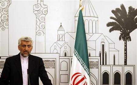 Iran's chief negotiator Saeed Jalili addresses a news conference after a meeting in Baghdad, May 24, 2012. Iran and world powers agreed to meet again in Moscow next month for more talks to try to end the long-running dispute over Tehran's nuclear programme, but there was scant progress to resolve the main sticking points between the two sides. Credit: Reuters/Thaier al-Sudani Iran's chief negotiator Saeed Jalili addresses a news conference after a meeting in Baghdad, May 24, 2012. Iran and world powers agreed to meet again in Moscow next month for more talks to try to end the long-running dispute over Tehran's nuclear programme, but there was scant progress to resolve the main sticking points between the two sides. Credit: Reuters/Thaier al-Sudani