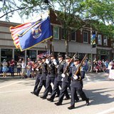 Members of the Holland Department of Public Safety's Police Honor Guard step out in the 2012 Holland Memorial Day Parade on May 28, 2012. Members of the Holland Department of Public Safety's Police Honor Guard step out in the 2012 Holland Memorial Day Parade on May 28, 2012.