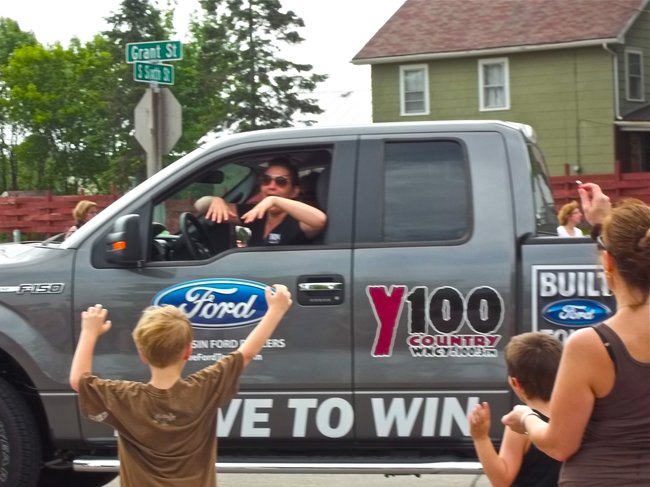 Abby and Charli in the DePere Memorial Day Parade