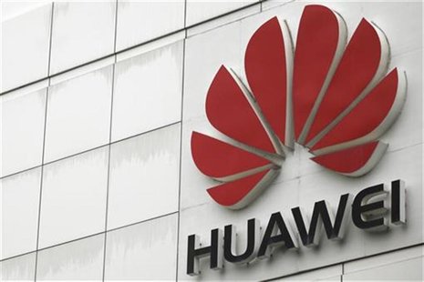 The logo of the Huawei Technologies Co. Ltd. is seen outside its headquarters in Shenzhen, Guangdong province, April 17, 2012. REUTERS/Tyron The logo of the Huawei Technologies Co. Ltd. is seen outside its headquarters in Shenzhen, Guangdong province, April 17, 2012. REUTERS/Tyron