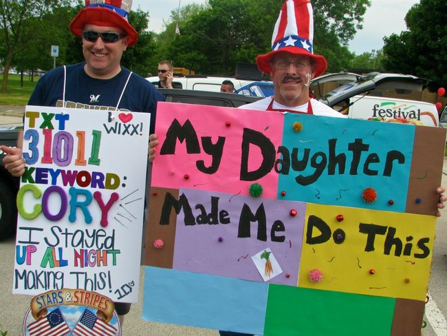 March to Meet One Direction - contestants Cory and Mike