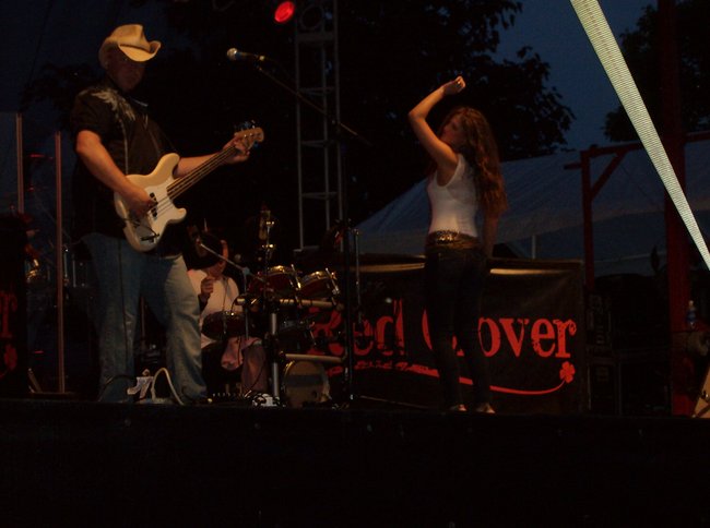 Red Clover on stage