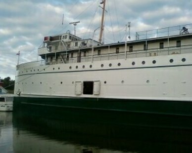 SS Keewatin as it prepares to leave Douglas on May 30, 2012. SS Keewatin as it prepares to leave Douglas on May 30, 2012.