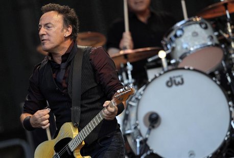 U.S. singer Bruce Springsteen performs with the E. Street Band during their European tour to promote their latest album "Wrecking Ball" in F U.S. singer Bruce Springsteen performs with the E. Street Band during their European tour to promote their latest album "Wrecking Ball" in F
