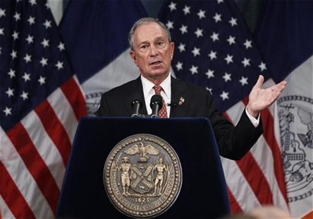 New York City Mayor Michael Bloomberg presents his proposed executive 2013 New York City budget at City Hall in New York, May 3, 2012. REUTE New York City Mayor Michael Bloomberg presents his proposed executive 2013 New York City budget at City Hall in New York, May 3, 2012. REUTE