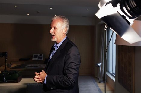 Canadian film director James Cameron talks to journalists before an interview with Reuters at a hotel room in Beijing, April 22, 2012. REUTE Canadian film director James Cameron talks to journalists before an interview with Reuters at a hotel room in Beijing, April 22, 2012. REUTE
