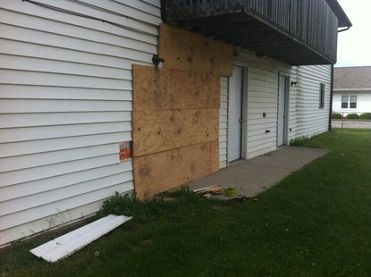 Apartment rear ended Apartment rear ended