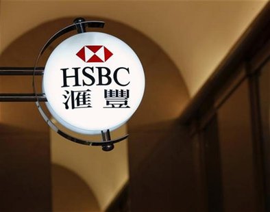 HSBC's logo is displayed inside an office tower in Hong Kong February 27, 2012. REUTERS/Bobby Yip HSBC's logo is displayed inside an office tower in Hong Kong February 27, 2012. REUTERS/Bobby Yip