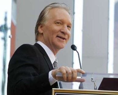 Comedian Bill Maher speaks during ceremonies unveiling his star on the Hollywood Walk of Fame in Hollywood September 14, 2010. REUTERS/Fred Prouser Comedian Bill Maher speaks during ceremonies unveiling his star on the Hollywood Walk of Fame in Hollywood September 14, 2010. REUTERS/Fred Prouser