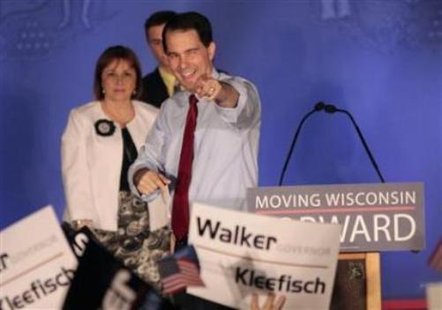 Scott Walker at his recall celebration (Reuters) Scott Walker at his recall celebration (Reuters)