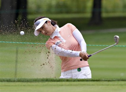 Grace Park of South Korea hits out of a sand trap on the seventh hole during first round at the Canadian Women's Open in Mirabel, Quebec Aug Grace Park of South Korea hits out of a sand trap on the seventh hole during first round at the Canadian Women's Open in Mirabel, Quebec Aug