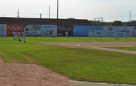 Mike Mathers throws out the first pitch at Woodchucks game 6/8/12 10