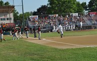 Mike Mathers throws out the first pitch at Woodchucks game 6/8/12 1