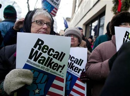 Supporters show up in support before a truck with the boxes containing about one million signed recall petitions forms at the General Accoun Supporters show up in support before a truck with the boxes containing about one million signed recall petitions forms at the General Accoun