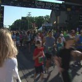 Athletes start the 2012 Bellin Run on Saturday June 9, 2012. (courtesy of FOX 11).