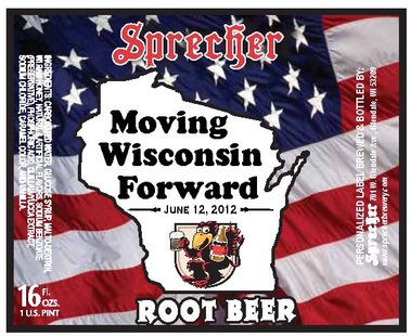 Sprecher Root Beer with specialized label for Governor Walker's brat summit. Sprecher Root Beer with specialized label for Governor Walker's brat summit.