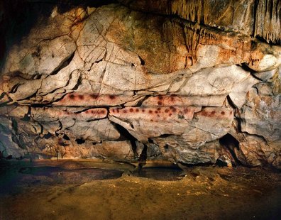 The Corredor de los Puntos in El Castillo Cave near the village of Puente Viesgo is seen in this handout photo released June 14, 2012. REUTE The Corredor de los Puntos in El Castillo Cave near the village of Puente Viesgo is seen in this handout photo released June 14, 2012. REUTE
