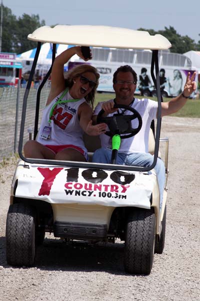 Abby and Mike driving around!