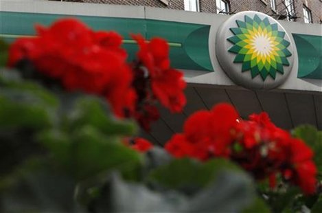 A BP logo is seen on a petrol station in London November 2, 2010. REUTERS/Suzanne Plunkett A BP logo is seen on a petrol station in London November 2, 2010. REUTERS/Suzanne Plunkett