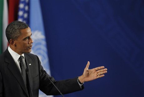 U.S. President Barack Obama attends a news conference on the second day of the G20 Summit in Los Cabos June 19, 2012. REUTERS/Edgard Garrido U.S. President Barack Obama attends a news conference on the second day of the G20 Summit in Los Cabos June 19, 2012. REUTERS/Edgard Garrido