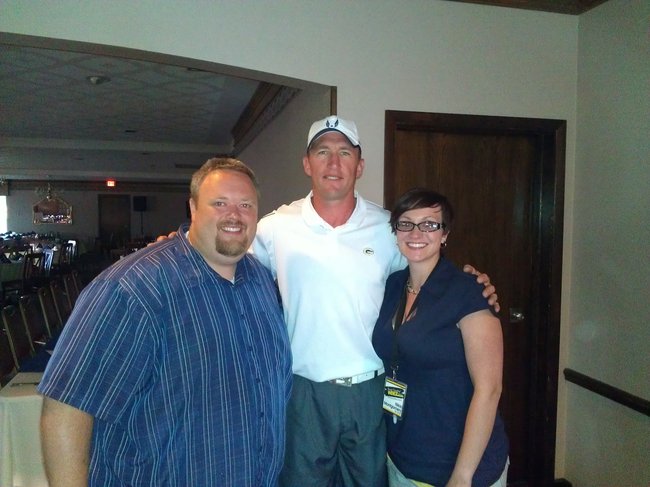 Bryan and Nikki with Bill Schroeder