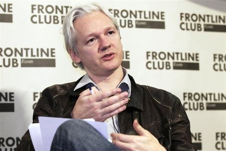 WikiLeaks founder Julian Assange speaks at a news conference in London, February 27, 2012. REUTERS/Finbarr O'Reilly WikiLeaks founder Julian Assange speaks at a news conference in London, February 27, 2012. REUTERS/Finbarr O'Reilly