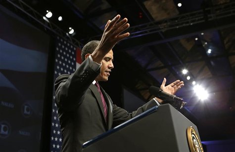 U.S. President Barack Obama speaks at the National Association of Latino Elected and Appointed Officials (NALEO) annual conference in Lake B U.S. President Barack Obama speaks at the National Association of Latino Elected and Appointed Officials (NALEO) annual conference in Lake B