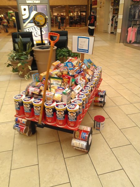 Nationwide is on your side with this wagon of food