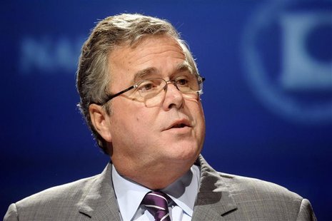 Former Florida Governor Jeb Bush addresses the National Association of Latino Elected and Appointed Officials Annual Conference at the Walt Former Florida Governor Jeb Bush addresses the National Association of Latino Elected and Appointed Officials Annual Conference at the Walt
