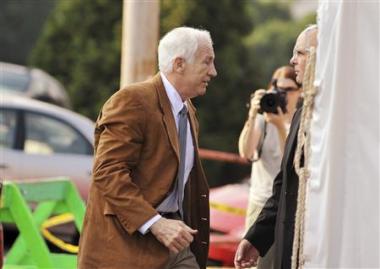 Former Penn State assistant coach Jerry Sandusky, who was found guilty of 45 counts of child sex abuse on Friday, June 22, 2012 (REUTERS) Former Penn State assistant coach Jerry Sandusky, who was found guilty of 45 counts of child sex abuse on Friday, June 22, 2012 (REUTERS)