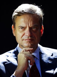 Former European Central Bank executive board member Lorenzo Bini Smaghi poses during a portrait session in the garden at his home in Rome in Former European Central Bank executive board member Lorenzo Bini Smaghi poses during a portrait session in the garden at his home in Rome in