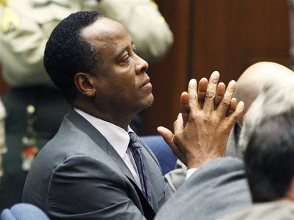 Dr. Conrad Murray sits in court after he was sentenced to four years in county jail for his involuntary manslaughter conviction of pop star Dr. Conrad Murray sits in court after he was sentenced to four years in county jail for his involuntary manslaughter conviction of pop star