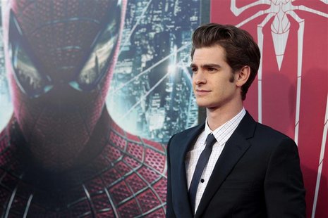 Cast member Andrew Garfield poses at the premiere of "The Amazing Spider-Man" at the Regency Village theatre in Los Angeles, California June Cast member Andrew Garfield poses at the premiere of "The Amazing Spider-Man" at the Regency Village theatre in Los Angeles, California June
