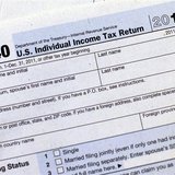 A 2011 U.S. Individual Income Tax Return form is seen in New York April 17, 2012. REUTERS/Shannon Stapleton