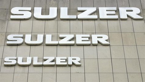 The logo of Swiss engineering group Sulzer AG is seen at an office building in the town of Winterthur north of Zurich June 24, 2009. REUTERS The logo of Swiss engineering group Sulzer AG is seen at an office building in the town of Winterthur north of Zurich June 24, 2009. REUTERS