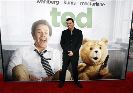 Writer, director and cast member Seth MacFarlane poses at the premiere of "Ted" at the Grauman's Chinese theatre in Hollywood, California Ju Writer, director and cast member Seth MacFarlane poses at the premiere of "Ted" at the Grauman's Chinese theatre in Hollywood, California Ju
