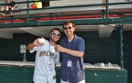 Mike Mathers throws 1st pitch at Woodchucks game 7 5 12 1
