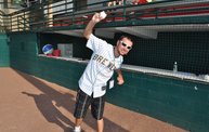 Mike Mathers throws 1st pitch at Woodchucks game 7 5 12 11