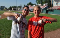 Mike Mathers throws 1st pitch at Woodchucks game 7 5 12: Cover Image