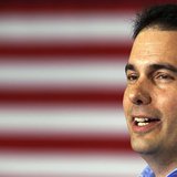 Wisconsin Governor Scott Walker addresses a crowd at Monterey Mills in Janesville, Wisconsin, June 18, 2012. REUTERS/Larry Downing Wisconsin Governor Scott Walker addresses a crowd at Monterey Mills in Janesville, Wisconsin, June 18, 2012. REUTERS/Larry Downing