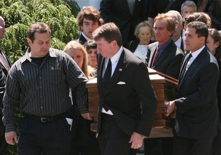 Mary Kennedy's casket is carried out of St. Patrick's Church by family, including her estranged husband Robert F. Kennedy Jr. (2nd R) after Mary Kennedy's casket is carried out of St. Patrick's Church by family, including her estranged husband Robert F. Kennedy Jr. (2nd R) after