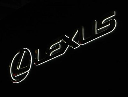 A Lexus logo is seen at the 41st Tokyo Motor Show in Chiba, east of Tokyo October 21, 2009. REUTERS/Issei Kato A Lexus logo is seen at the 41st Tokyo Motor Show in Chiba, east of Tokyo October 21, 2009. REUTERS/Issei Kato