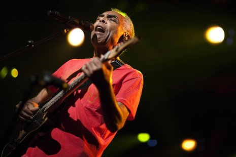 Brazilian musician Gilberto Gil performs during the 46th Montreux Jazz Festival July 10, 2012. REUTERS/Valentin Flauraud Brazilian musician Gilberto Gil performs during the 46th Montreux Jazz Festival July 10, 2012. REUTERS/Valentin Flauraud