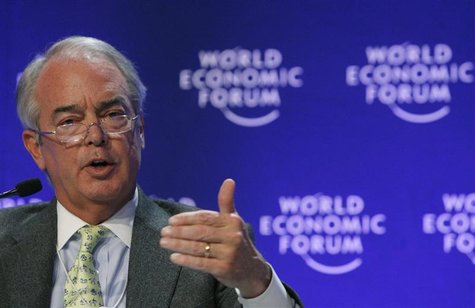 James Rogers, Chairman, President and Chief Executive Officer, Duke Energy Corporation, U.S.A., attends a session at the World Economic Foru James Rogers, Chairman, President and Chief Executive Officer, Duke Energy Corporation, U.S.A., attends a session at the World Economic Foru
