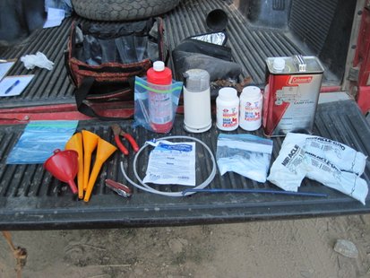 Van Buren County Sheriff's deputies found meth making components after a search. Van Buren County Sheriff's deputies found meth making components after a search.